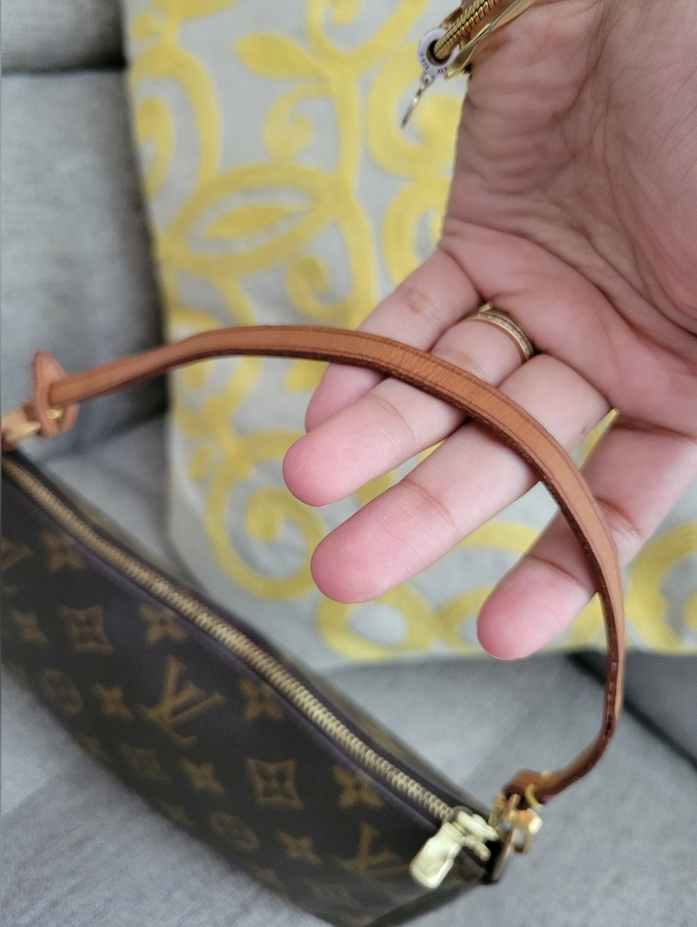 Louis Vuitton Brown Monogram Canvas Mini Bag with Gold Hardware - Picture 6 of 15